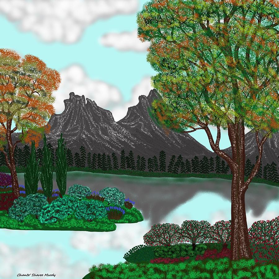 Landscape Digital Art - Landscape Attempt 5 by Chante Moody Landscape Digital Art - Landscape Attempt 5 by Chante Moody