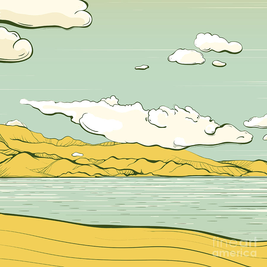 Country Digital Art - Landscape Background With Clouds And by Popmarleo Country Digital Art - Landscape Background With Clouds And by Popmarleo
