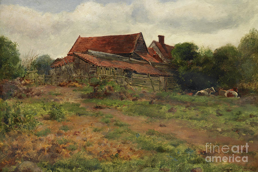Landscape, Hampstead, 1848 Painting by John Everett Millais