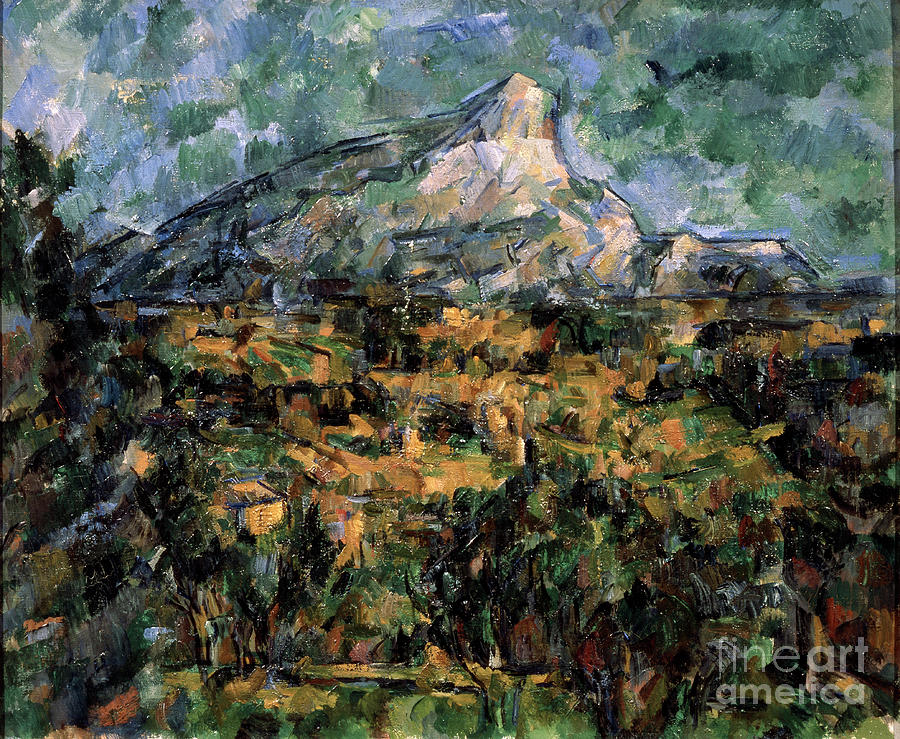 Landscape In Aix Mont Sainte-victoire Drawing by Heritage Images