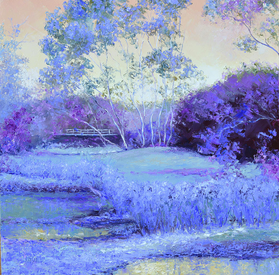 Landscape in purple and lavender by Jan Matson Landscape in purple and lavender by Jan Matson