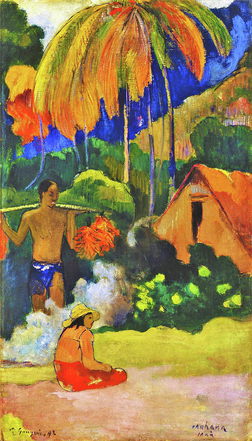 Landscape in Tahiti II - Digital Remastered Edition Painting by Paul Gauguin