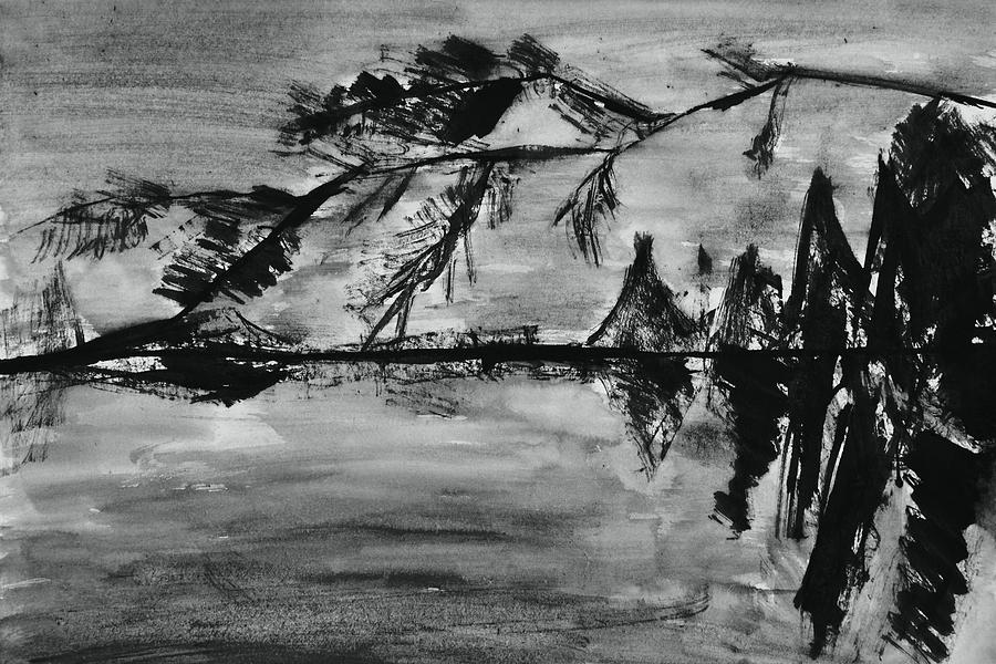 Chinese Landscape Ink Painting Mountains Graphic by 1xMerch