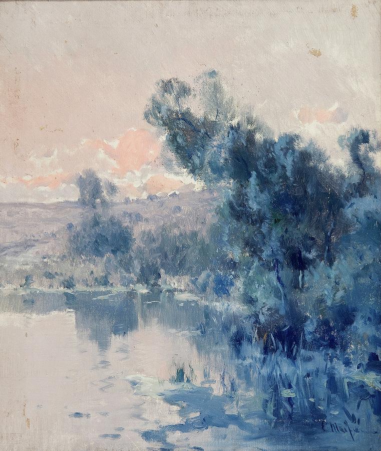 Landscape, Late 19th century - Early 20th century, Spanish School, Canvas... Painting by Eliseu Meifren -1859-1940-
