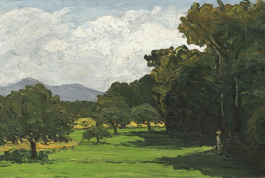 Landscape Near Aixen Provence 1865 Painting