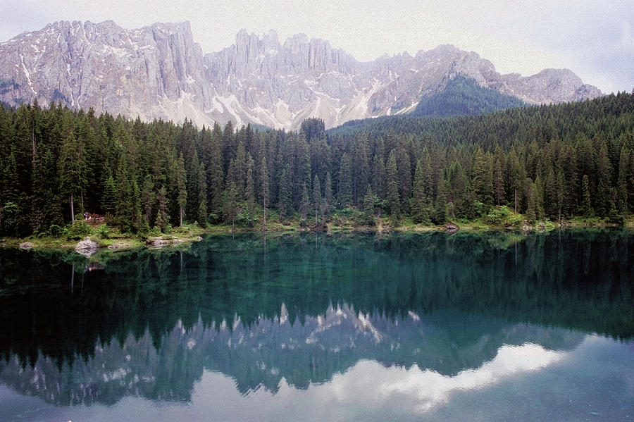 Landscape Of Carezza Lake And Latemar Photograph by Stefano Salvetti Landscape Of Carezza Lake And Latemar Photograph by Stefano Salvetti