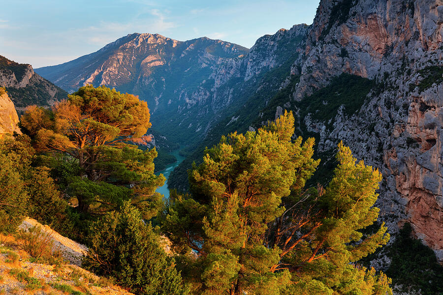 Landscape Of Gorges Du Verdon Natural Park, Alpes Haute Photograph by ...