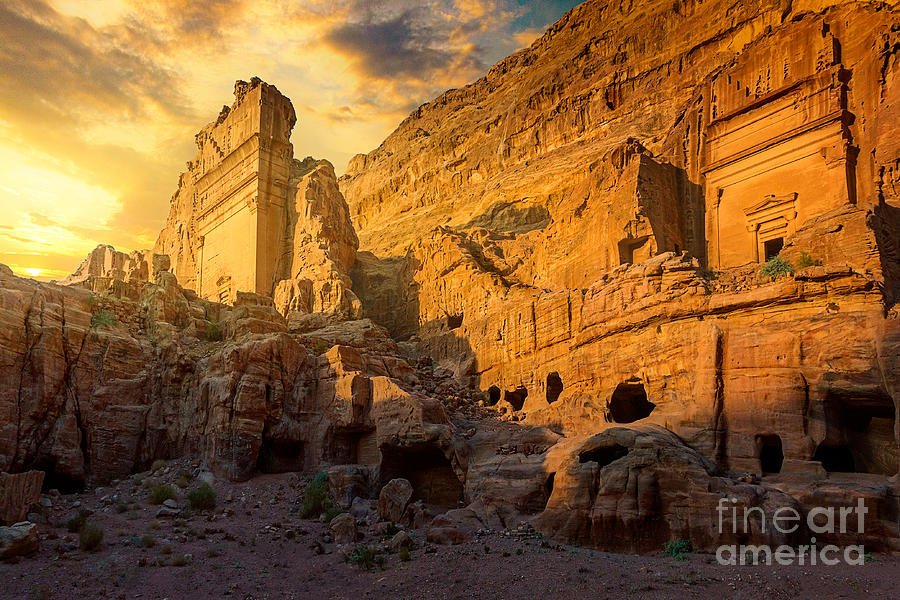 Landscape Of Old Ruins At Sunset Photograph by Mohammed Abdo / 500px