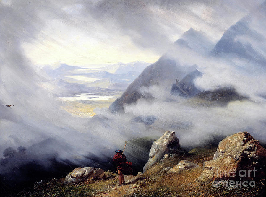 Landscape of Scotland Painting by Jean Bruno Gassies