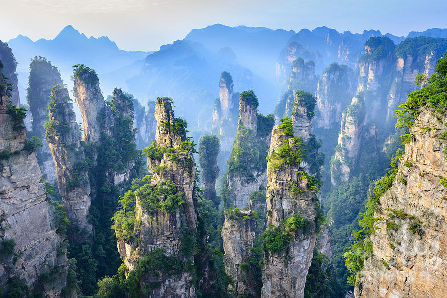 Administration Photograph - Landscape Of Zhangjiajie. Taken From by Aphotostory Administration Photograph - Landscape Of Zhangjiajie. Taken From by Aphotostory