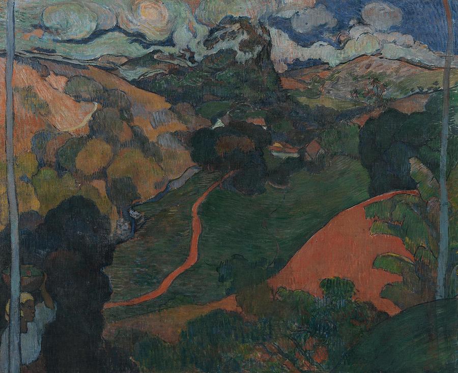 Landscape on Martinique. Painting by Charles Laval