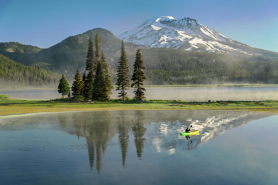 Landscape Reflection In Lake Digital Art by Heeb Photos