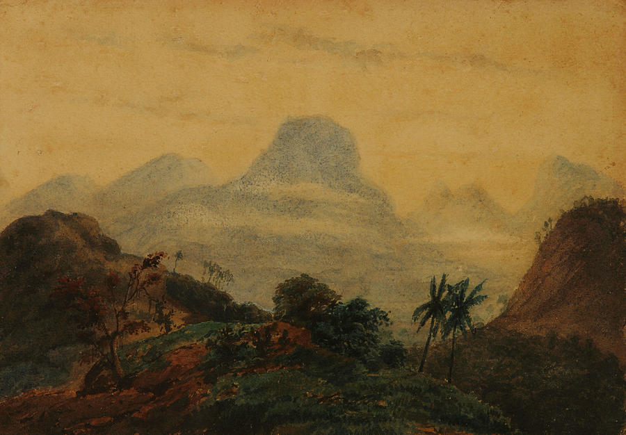 Landscape - Remembrance of Brazil Painting by Prilidiano Pueyrredon