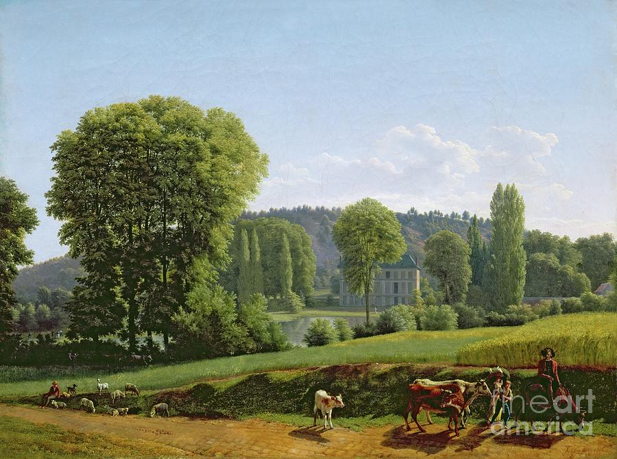 Landscape With Animals, 1806 Painting by Lancelot Theodore Turpin De Crisse