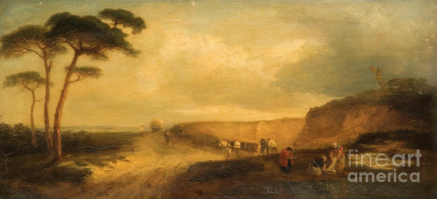 Landscape With Figures Painting by John Glen Wilson