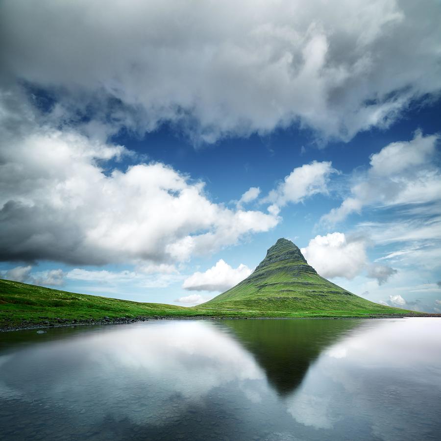 Nature Photograph - Landscape With Kirkjufell Mountain by Ivan Kmit