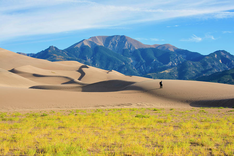 Great Sand Dunes National Park Digital Art - Landscape With Sand Dunes by Heeb Photos