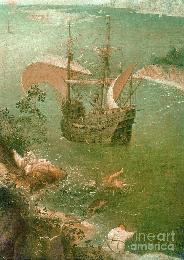 Landscape With The Fall Of Icarus C 1555 Painting By Pieter The Elder   Landscape With The Fall Of Icarus C1555 Pieter The Elder Bruegel 