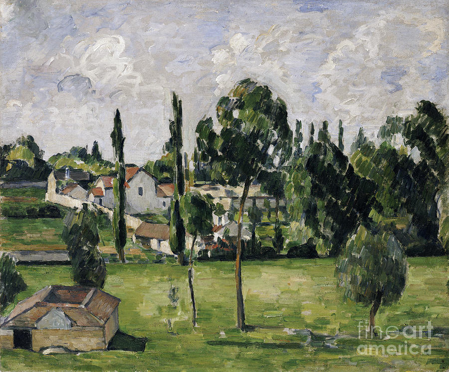 Landscape With Waterline, C.1879 Painting by Paul Cezanne