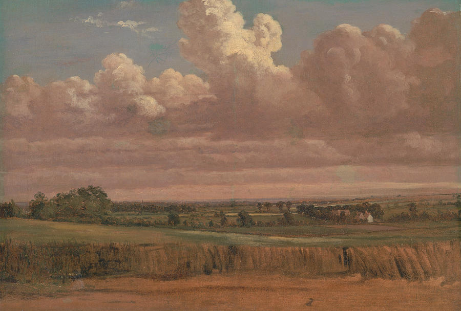 Landscape with Wheatfield Painting by Lionel Constable