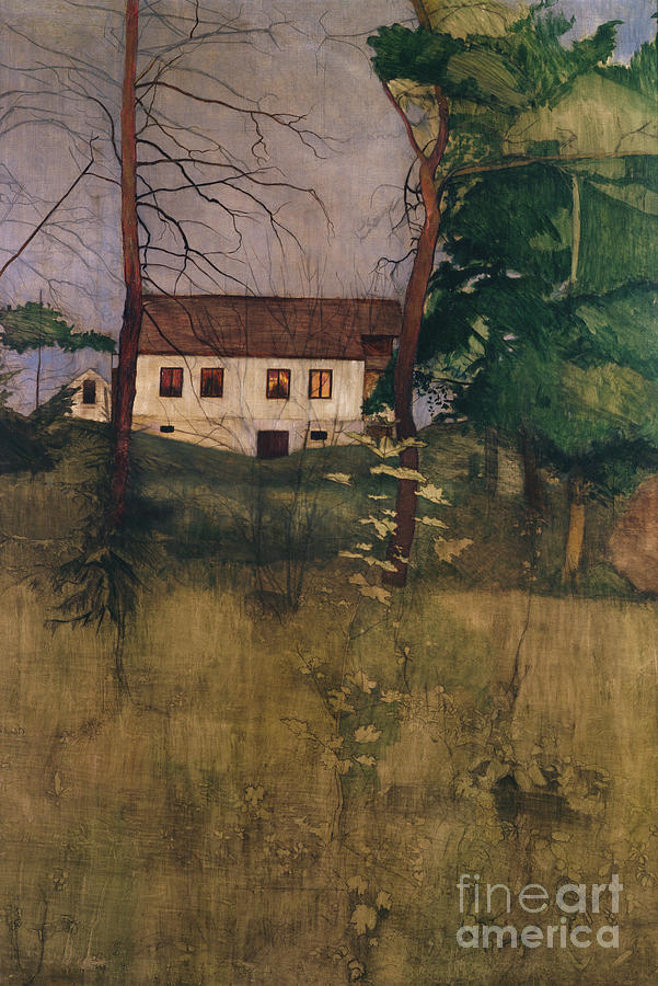 Landstedet, Nordre Lango, 1896 Painting by Harald Sohlberg
