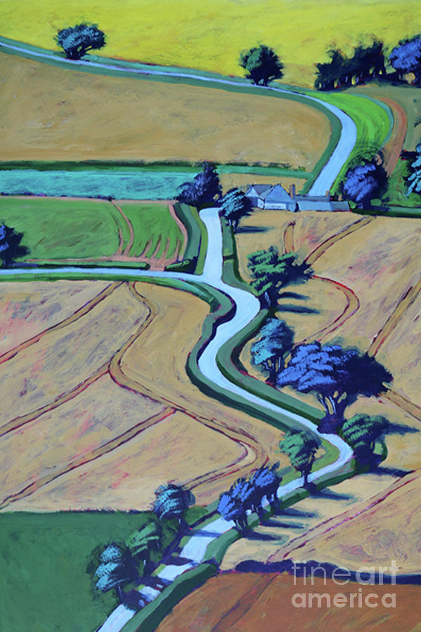 Lane in summer close up Painting by Paul Powis