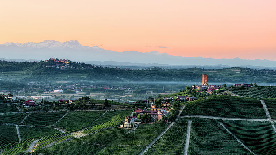 Langhe, Piedmont At Dusk Photograph by Scacciamosche