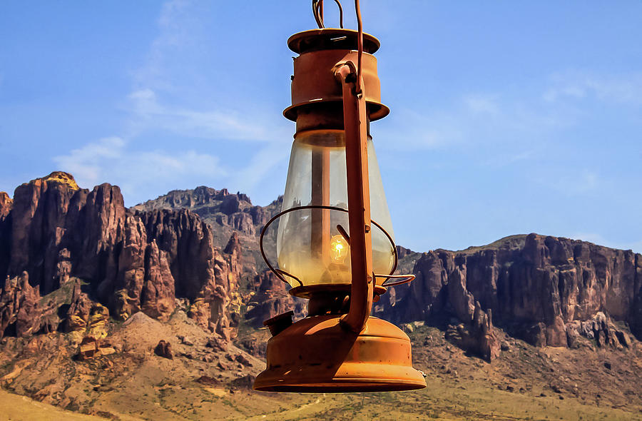Lantern over Superstitions Photograph by Dawn Richards