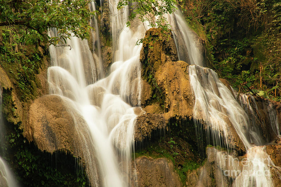 Laotian Waterfalls Two Photograph by Bob Phillips