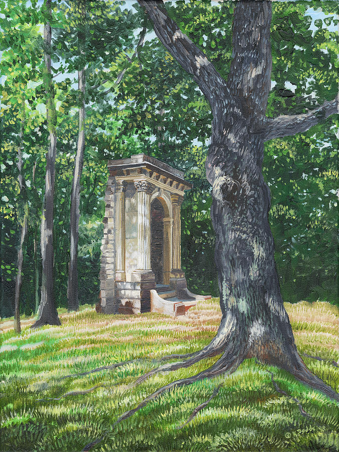 Tree Painting - L?arc De Triomphe - Mackenzie King Estate by Kevin Dodds