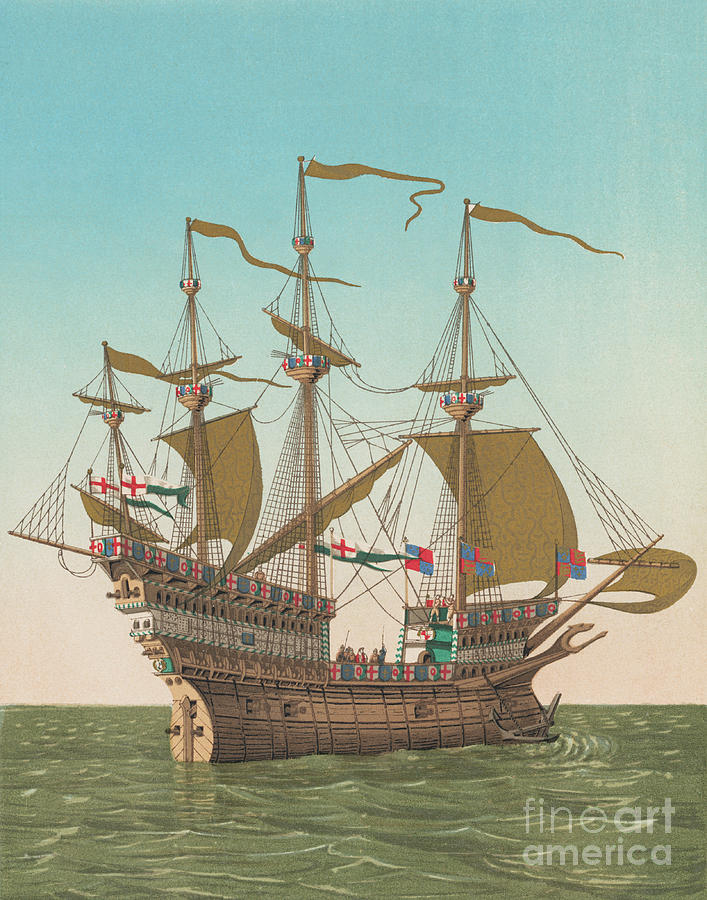 Large British Vessel On The Sea Photograph by Bettmann