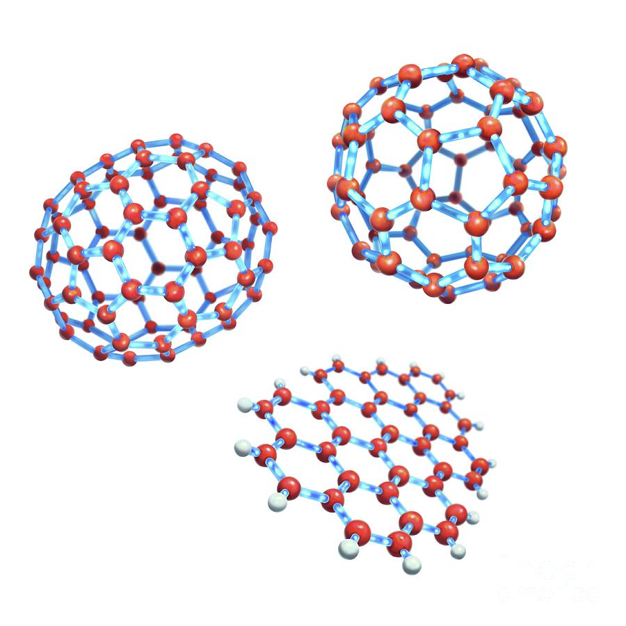 Large Carbon Molecules Photograph By Elena Hartley/elabarts/science ...