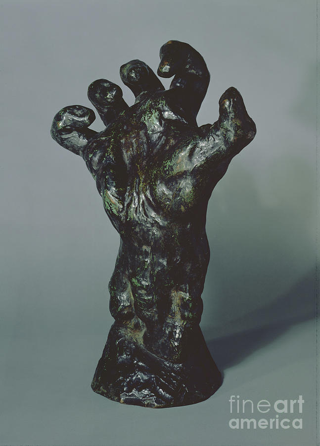 Auguste Rodin Photograph - Large Clenched Hand, 1885 Bronze by Auguste Rodin