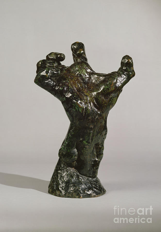 Auguste Rodin Photograph - Large Clenched Hand By Auguste Rodin by Auguste Rodin