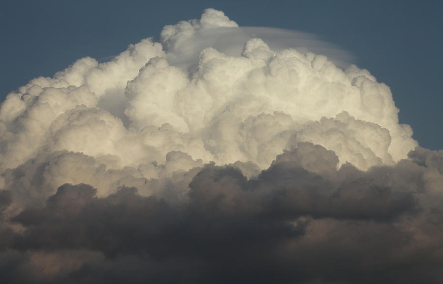 Large Cumulus Cloud With Blue Sky Photograph by Guy Crittenden | Fine ...