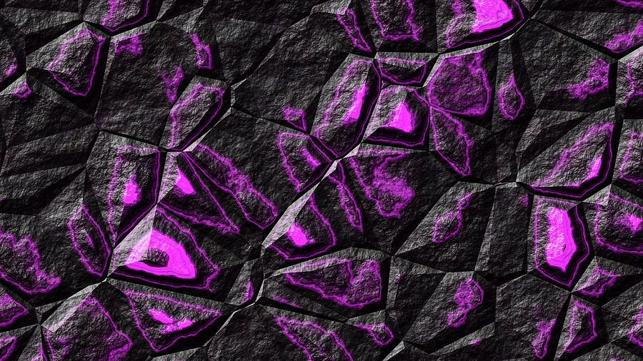 Large Purple Stone Digital Art by Don Northup