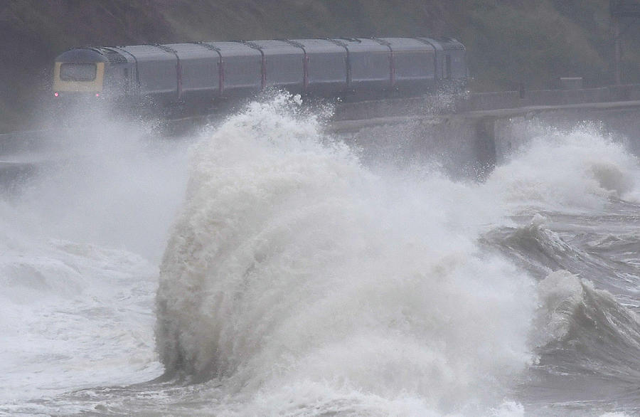 Large Waves in Strong Winds Hit the Sea Photograph by Toby Melville ...