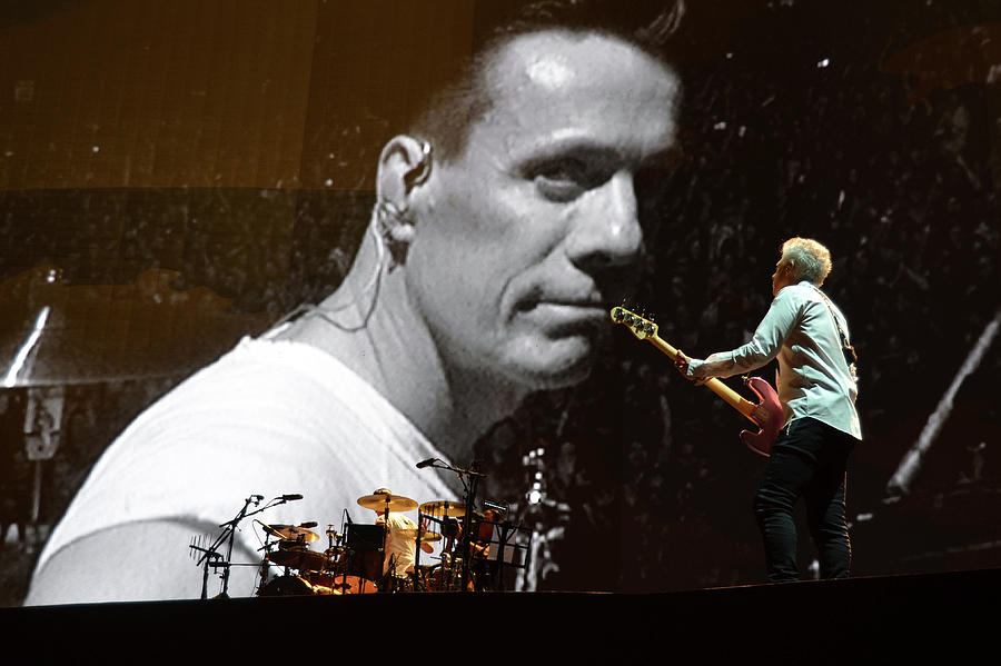 Larry Mullen Jr and Adam Clayton U2 Joshua Tree Tour 2017 New Orleans Superdome Photograph by Shawn OBrien