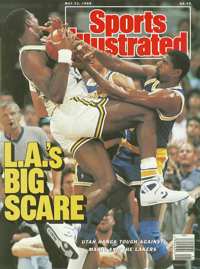 L.a.s Big Scare Utah Hangs Tough Against Magic And The Sports Illustrated Cover Photograph by Sports Illustrated