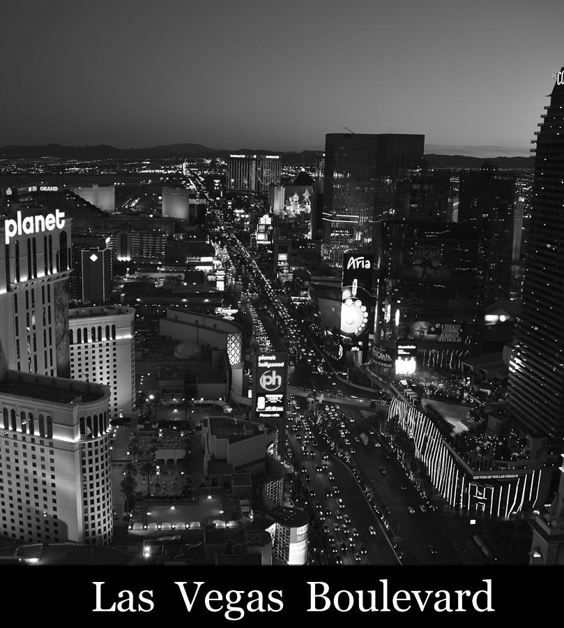 Las Vegas Boulevard poster work A Photograph by David Lee Thompson
