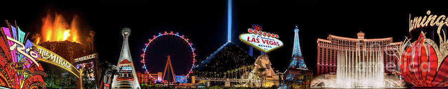 Las Vegas Collection Collage By Eric Evans Photograph by Aloha Art