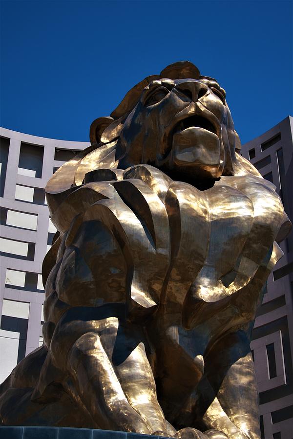 Las Vegas Grand Lion Photograph by Vadim Levin