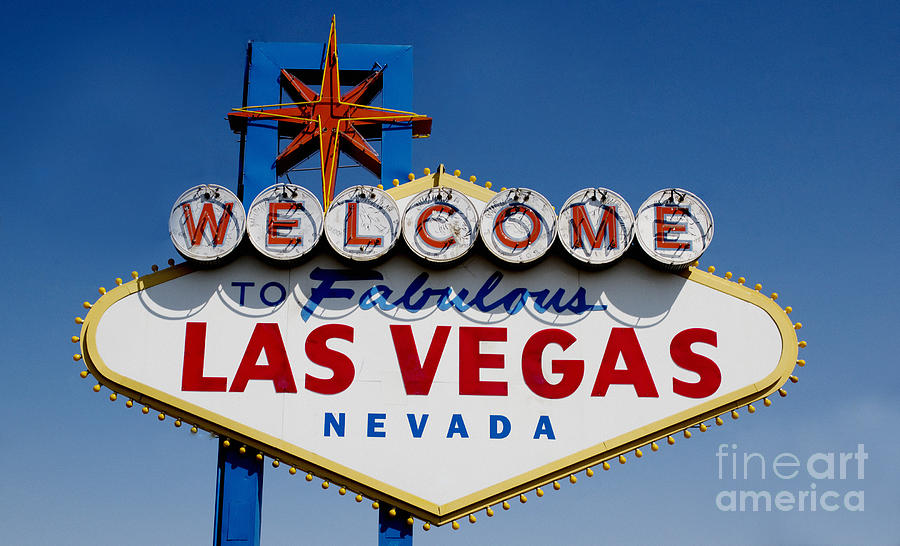 Las Vegas Sign Photograph by Carol Highsmith