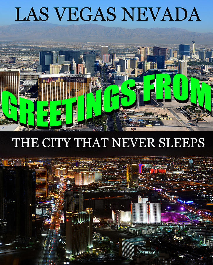 Las Vegas the city that never sleeps custom PC Photograph by David Lee Thompson