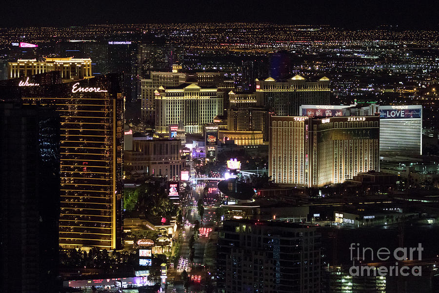 Las Vegas View from Stratosphere 1 Photograph by Sanjeev Singhal