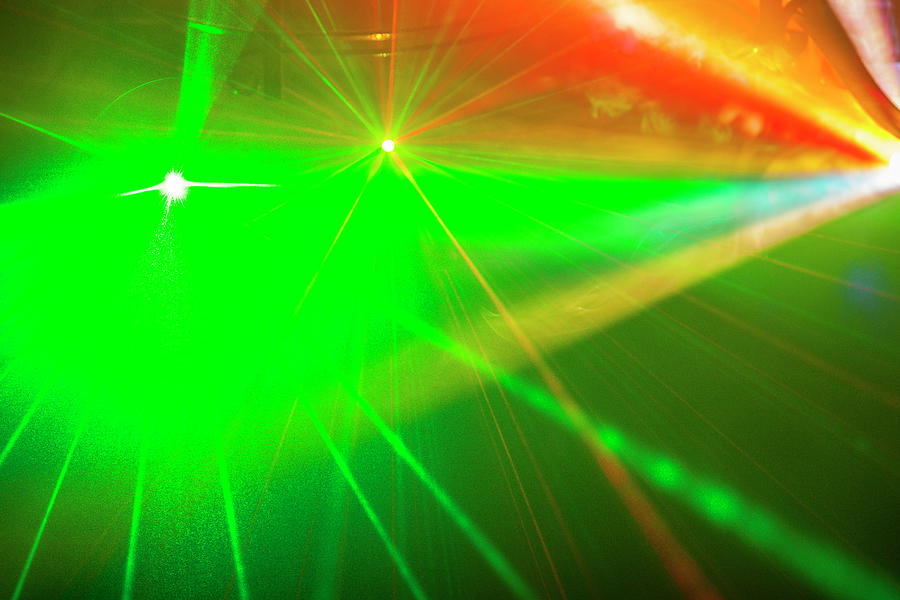 Laserlights Photograph by Stuart Dee