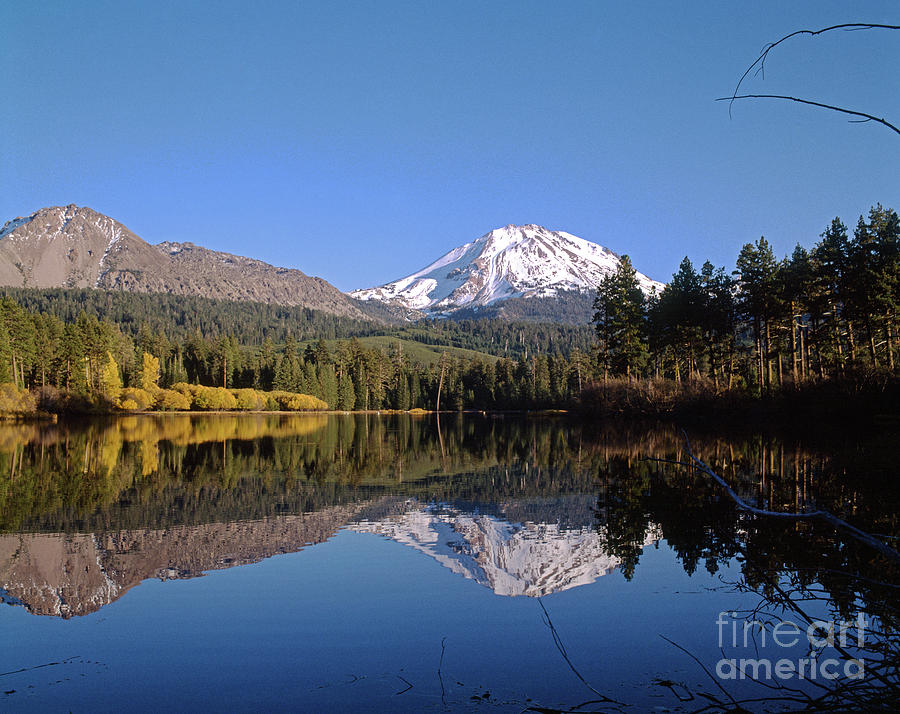 Lassen Peak In Reflection Lake Photograph By Tracy Knauer Fine Art