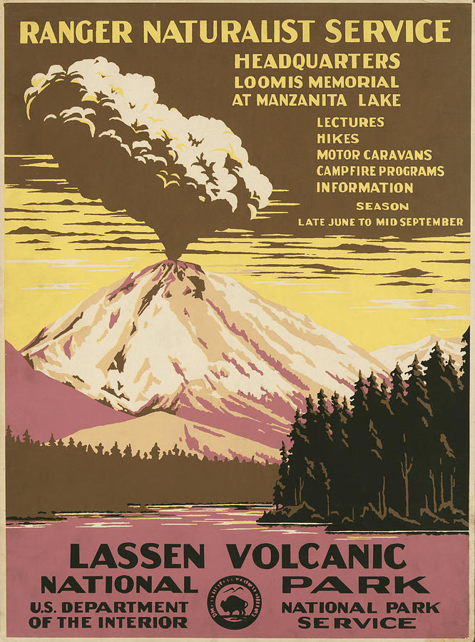 Lassen Volcanic National Park Painting by Don Chester Powell