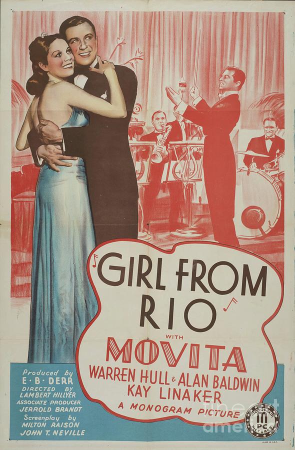 lassic Movie Poster - Girl From Rio Mixed Media by Esoterica Art Agency