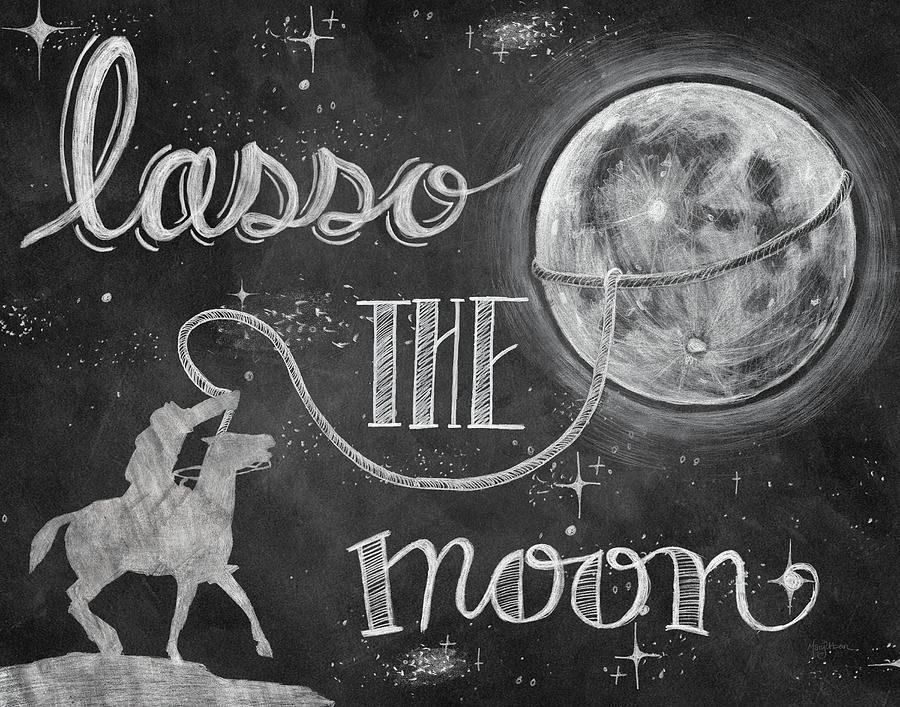 Horse Mixed Media - Lasso The Moon by Mary Urban